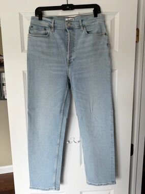 Re/Done Light Blue Straight Jeans
